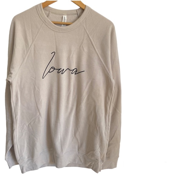 Bella Canvas Fleece Collection IOWA Crewneck Sweatshirt - Picture 1 of 5